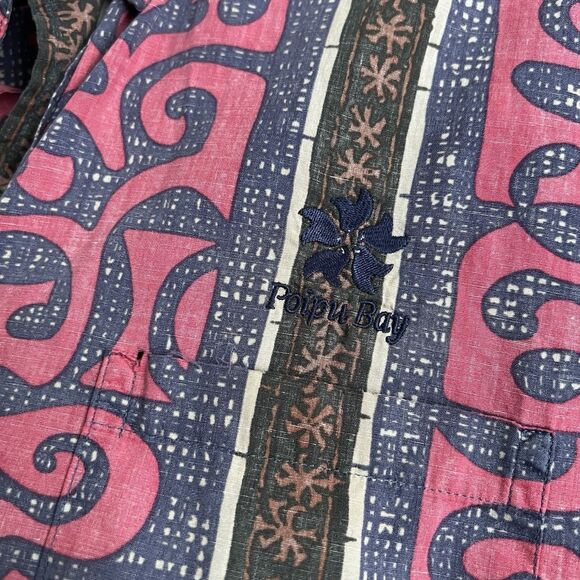 Alfred Shaheen by Reyn Spooner Hawaiian Shirt Size L Poipu Bay Golf - Picture 4 of 6